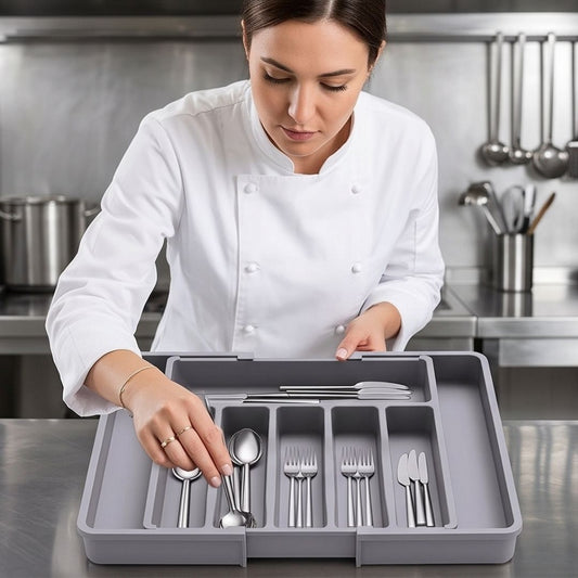 DrawerTray - Adjustable Cutlery Organizer