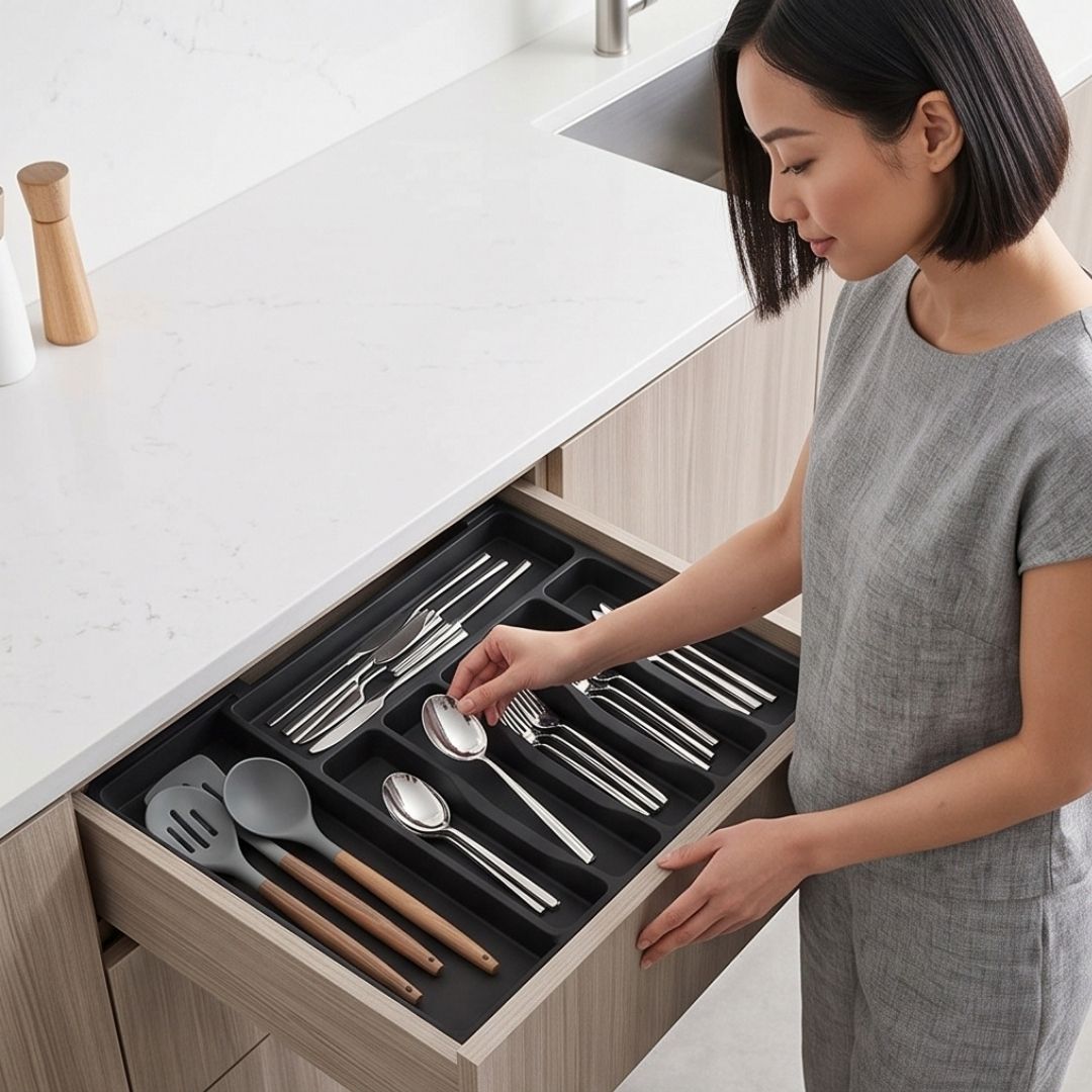 DrawerTray - Adjustable Cutlery Organizer