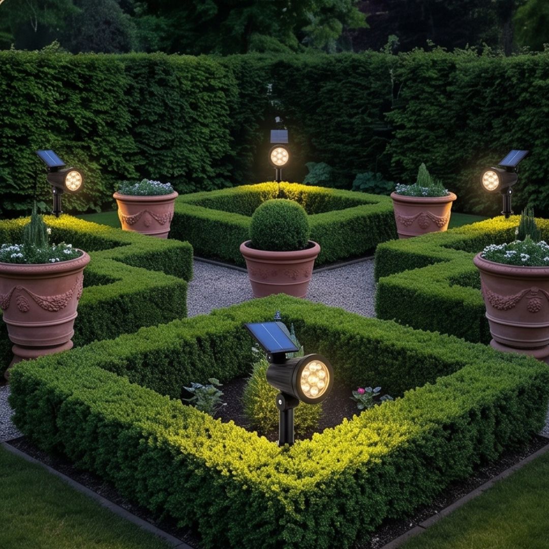 Solar-Powered Garden Spotlights