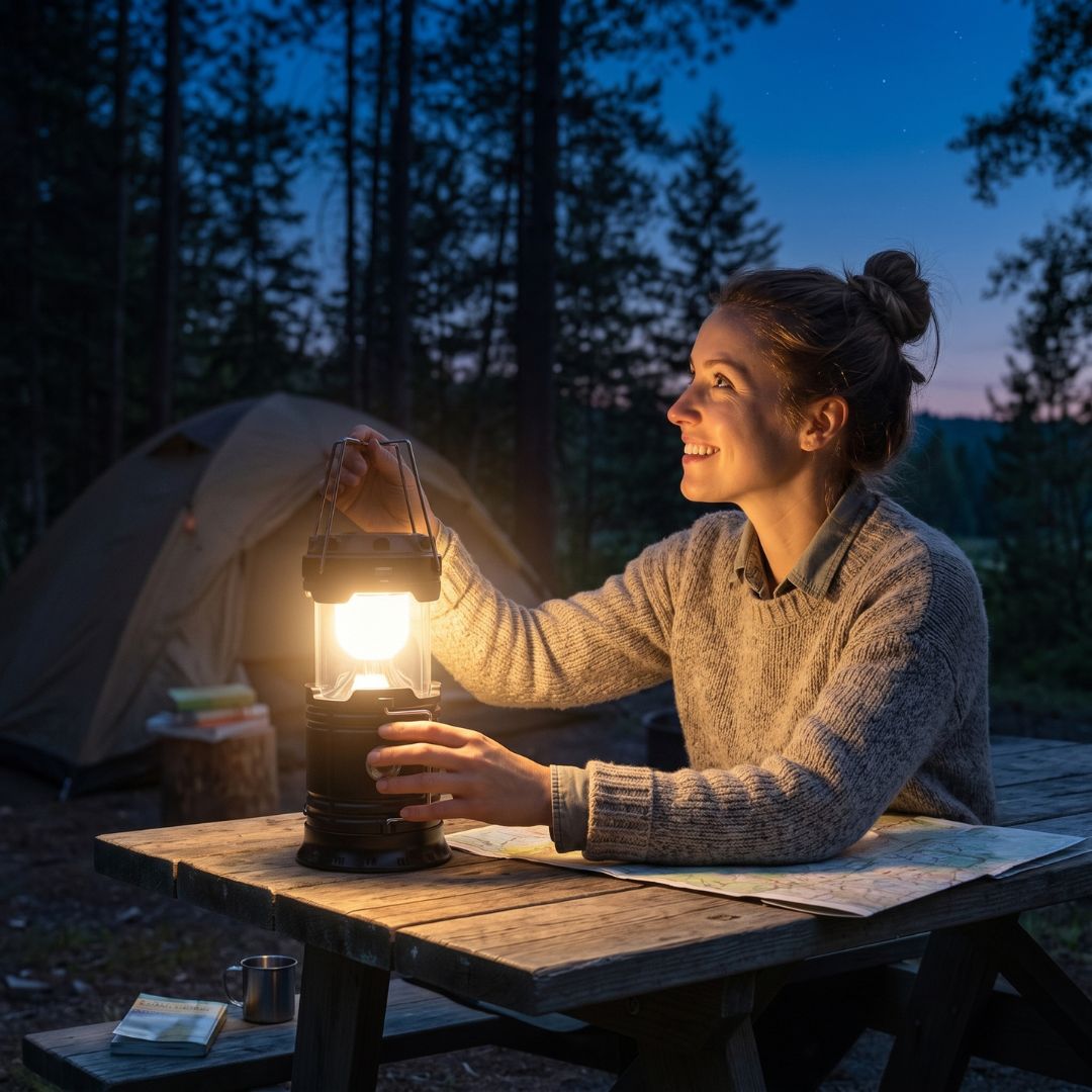 SolarGlow - Multi-Purpose Camping Lantern
