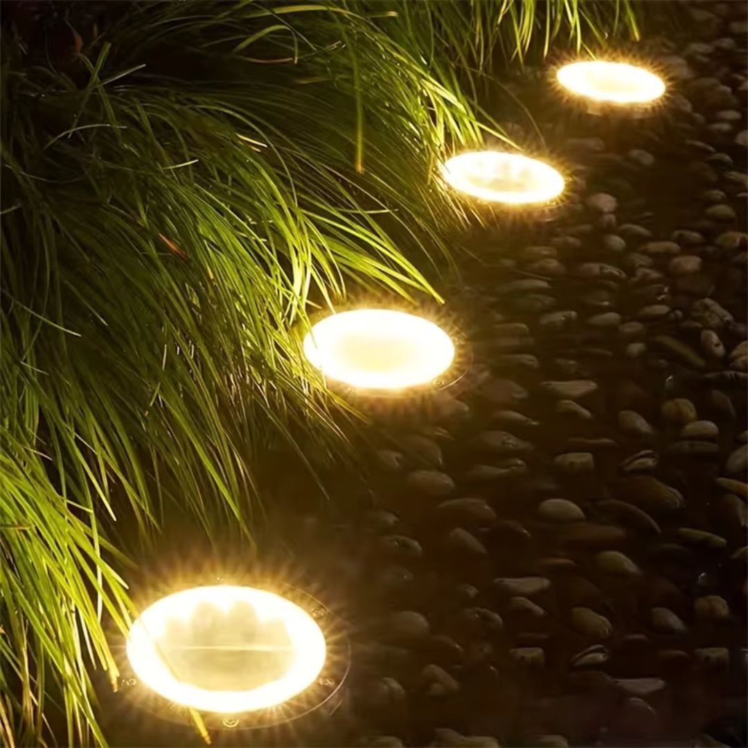 Round Solar Outdoor Lights