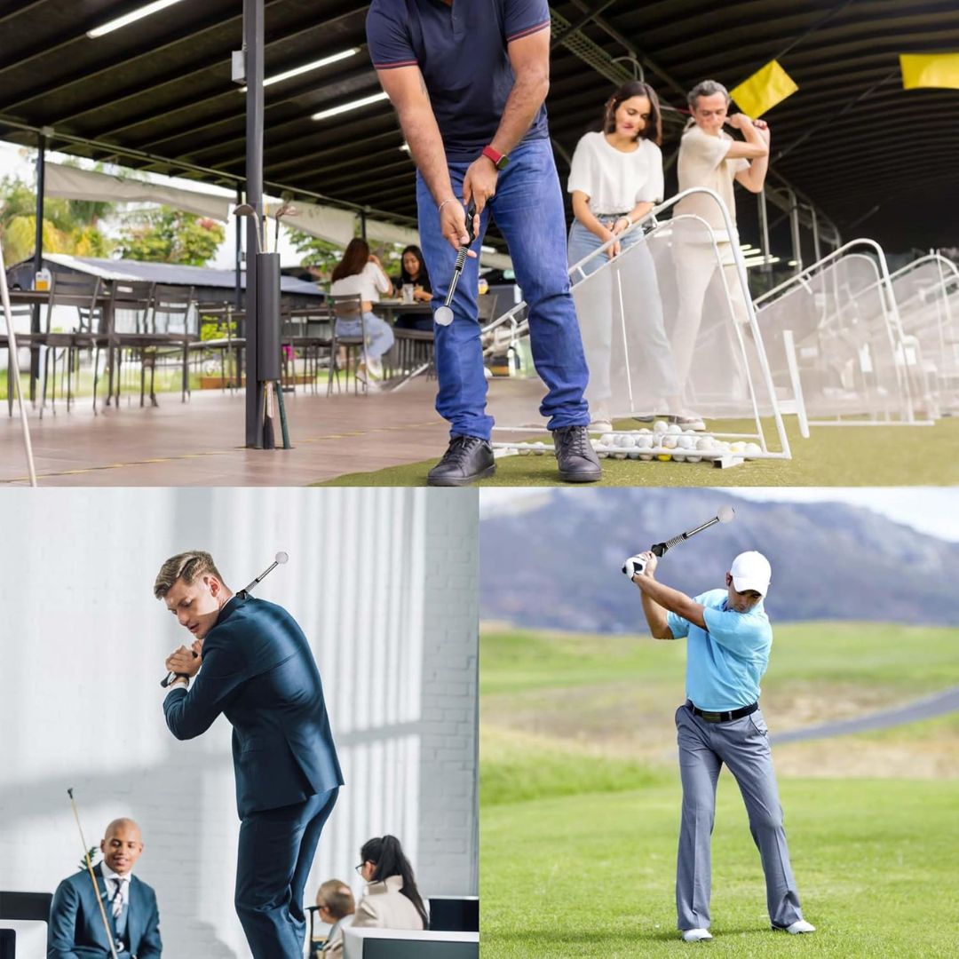 Ausfahrbarer Golf Schwung Trainer