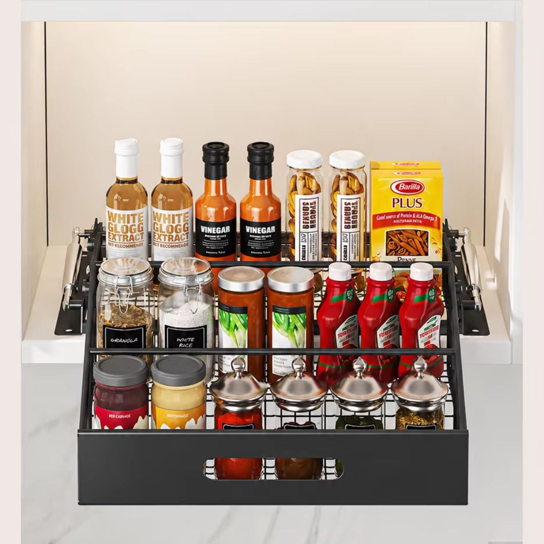 SpiceSlide - 3-Tier Pull-Out Kitchen Organiser