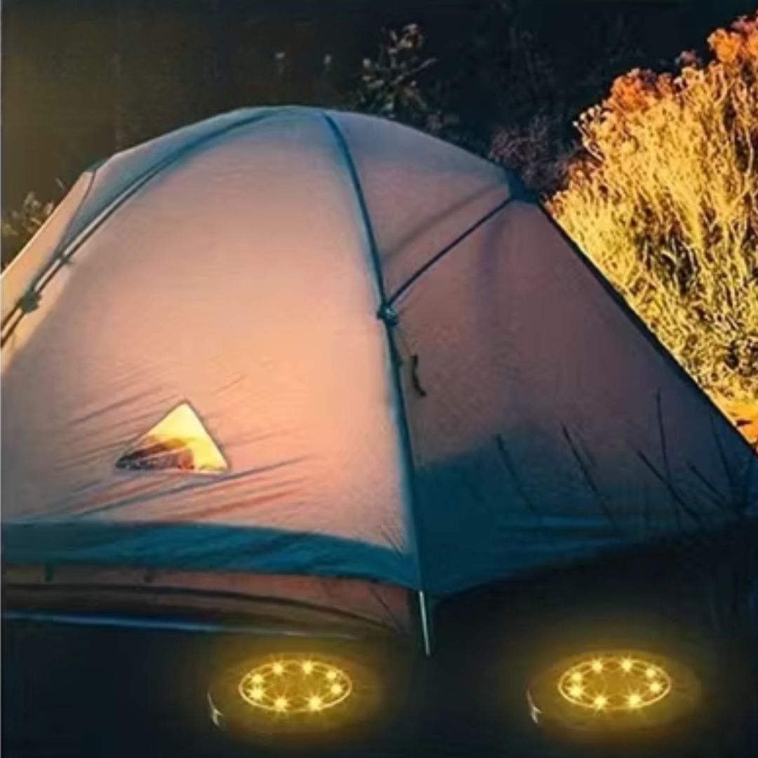 Round Solar Outdoor Lights