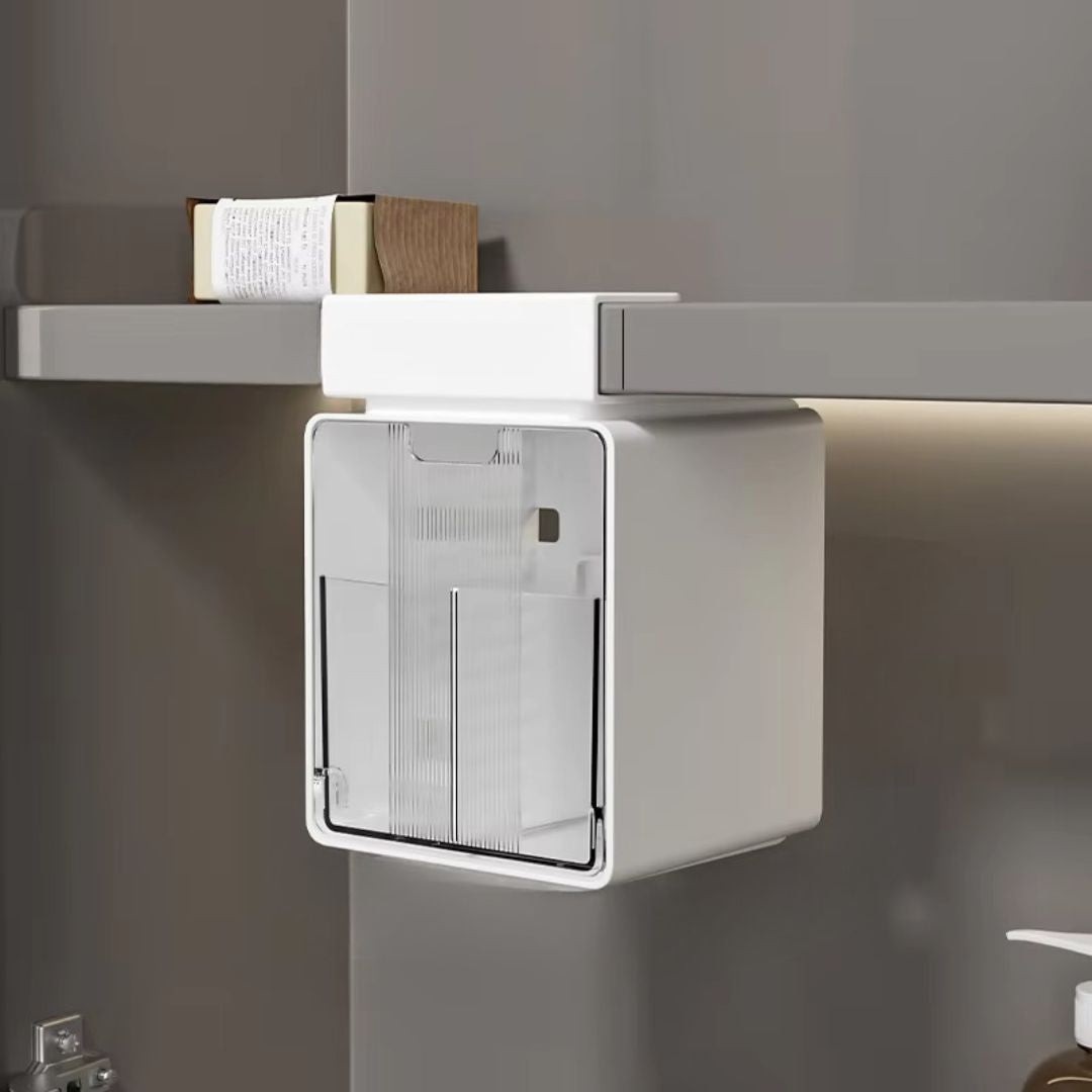 SlideBox - Stick-On Bathroom Organizer