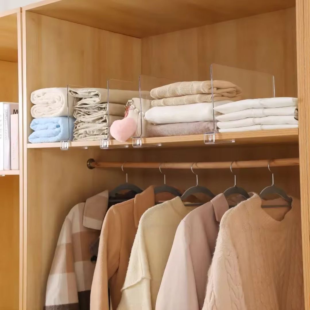 ShelfMate - Clear Acrylic Shelf Dividers