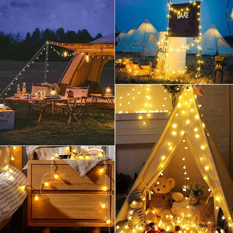 Solar-Powered String Lights