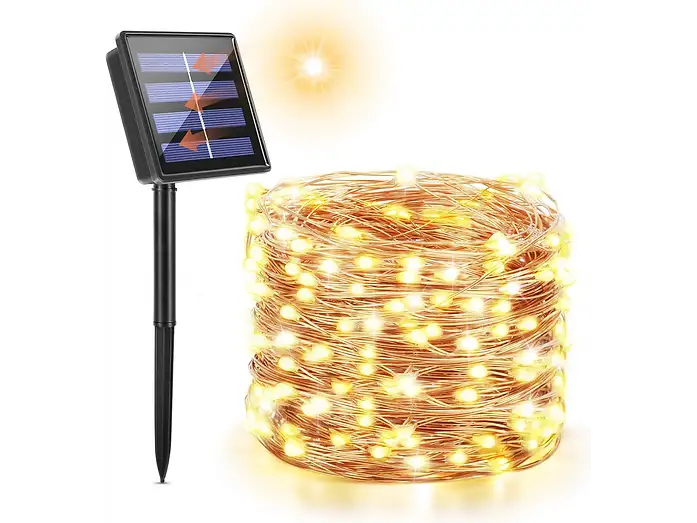 Solar-Powered Outdoor String Lights